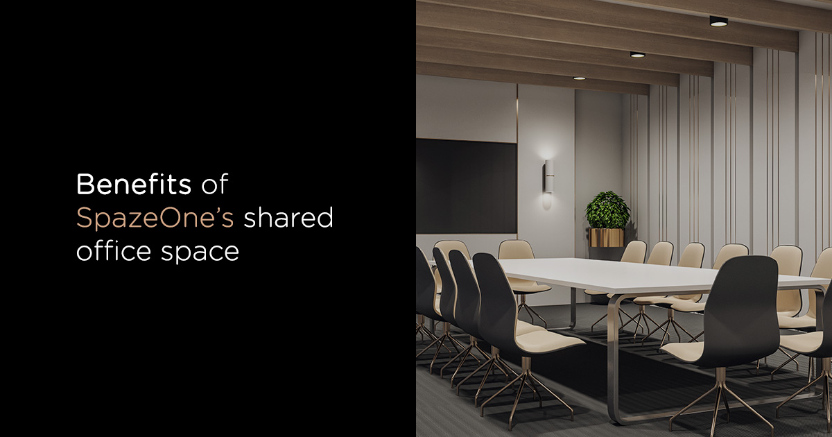 Shared office space by SpazeOne with modern work stations and amenities